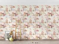 Abstract Watercolor Symphony Wall Mural for modern walls
