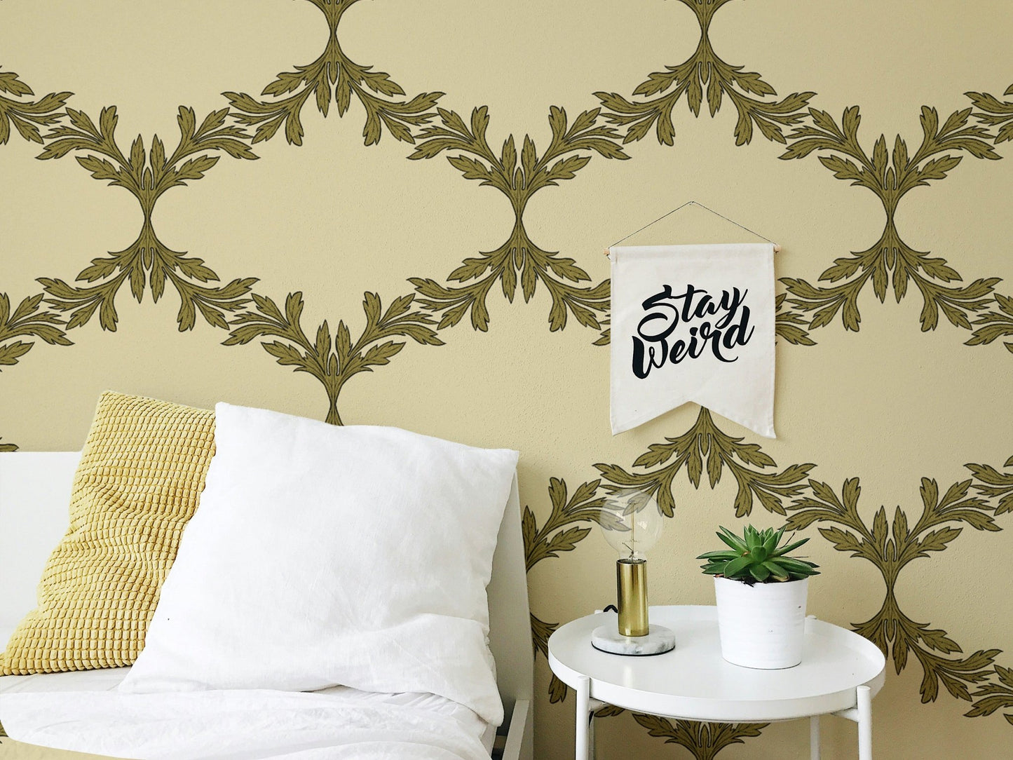 Acanthus Trellis Wallpaper - Wallanza