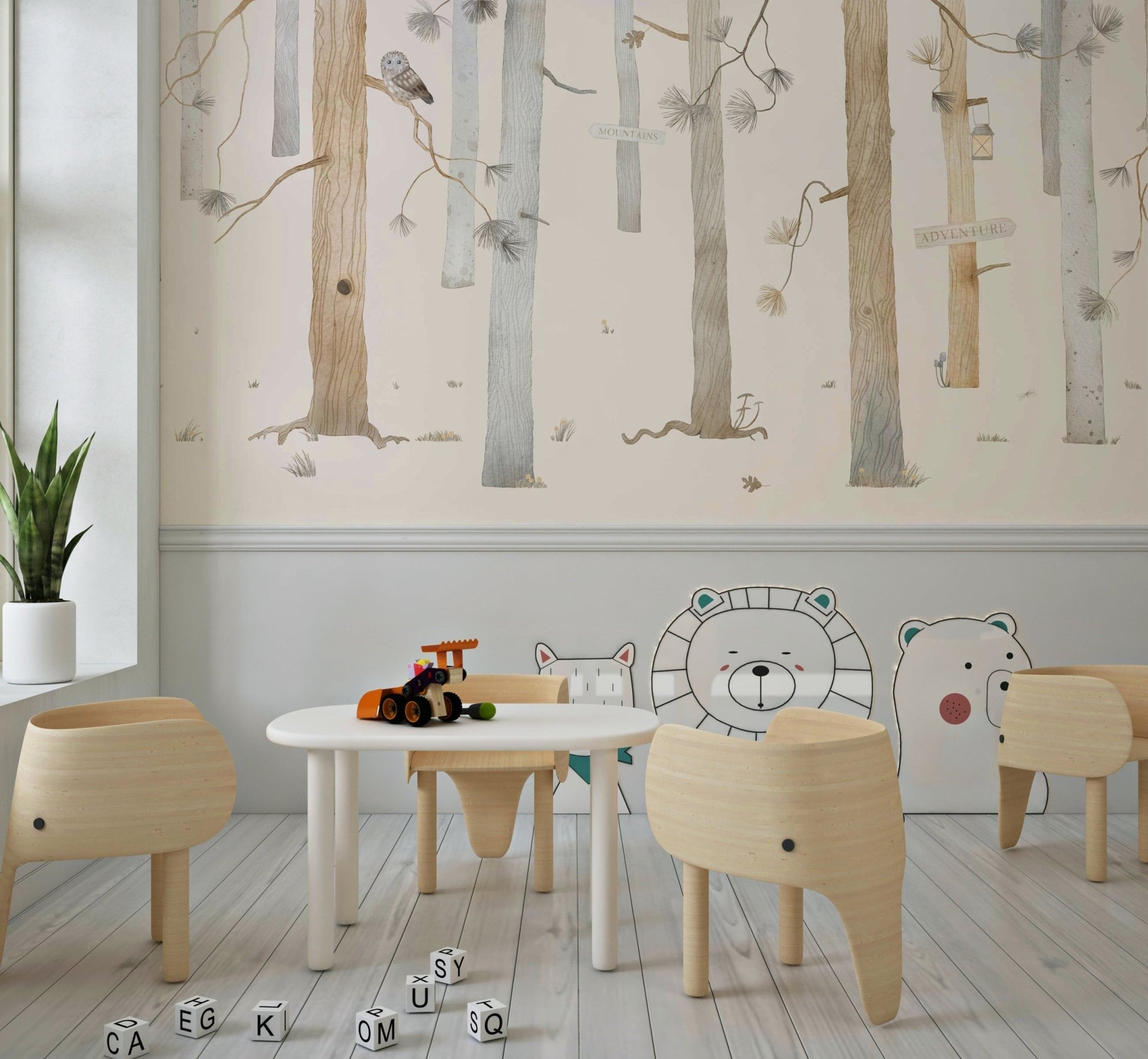 Adventure Awaits Forest Wall Mural - Wallanza