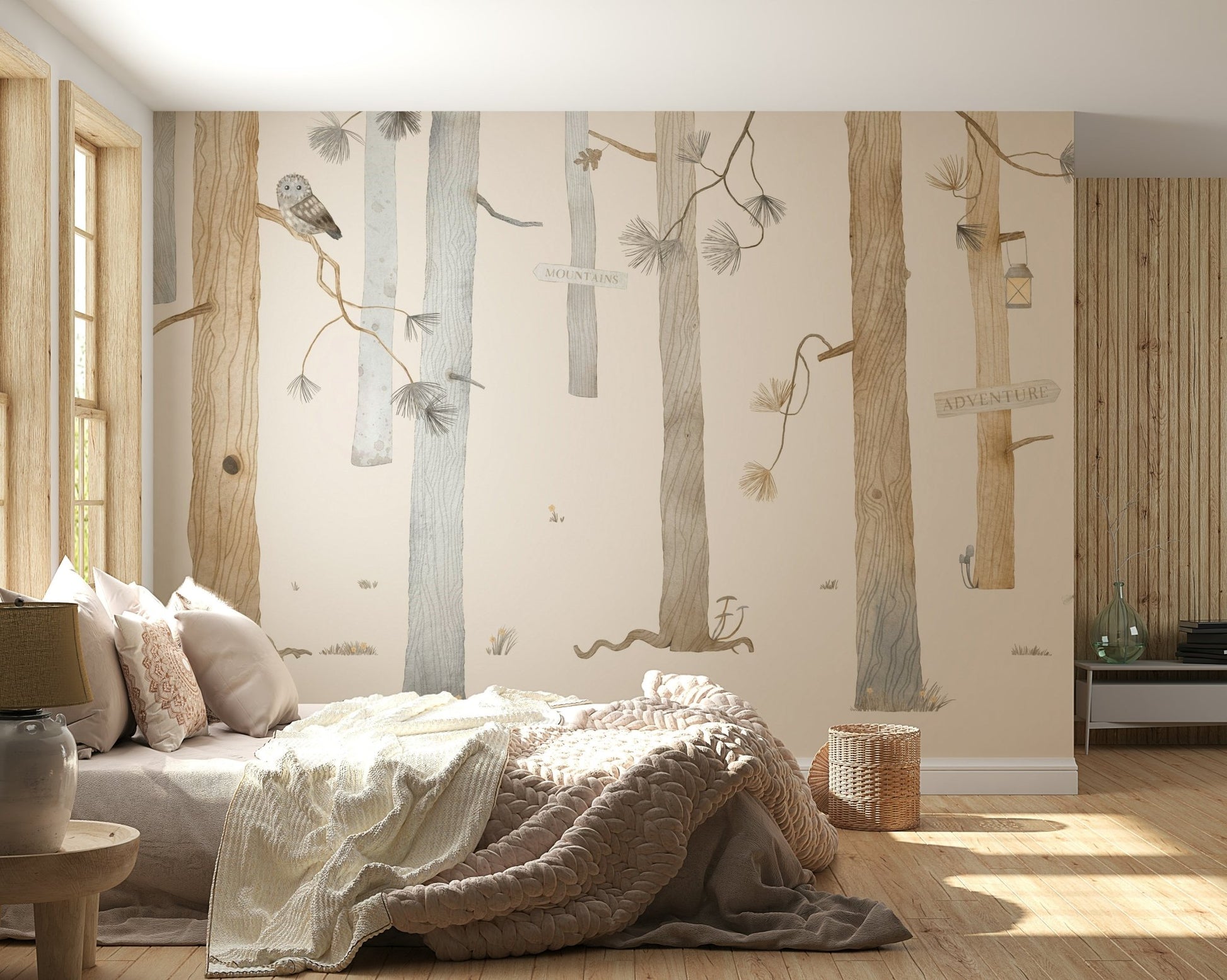 Adventure Awaits Forest Wall Mural - Wallanza