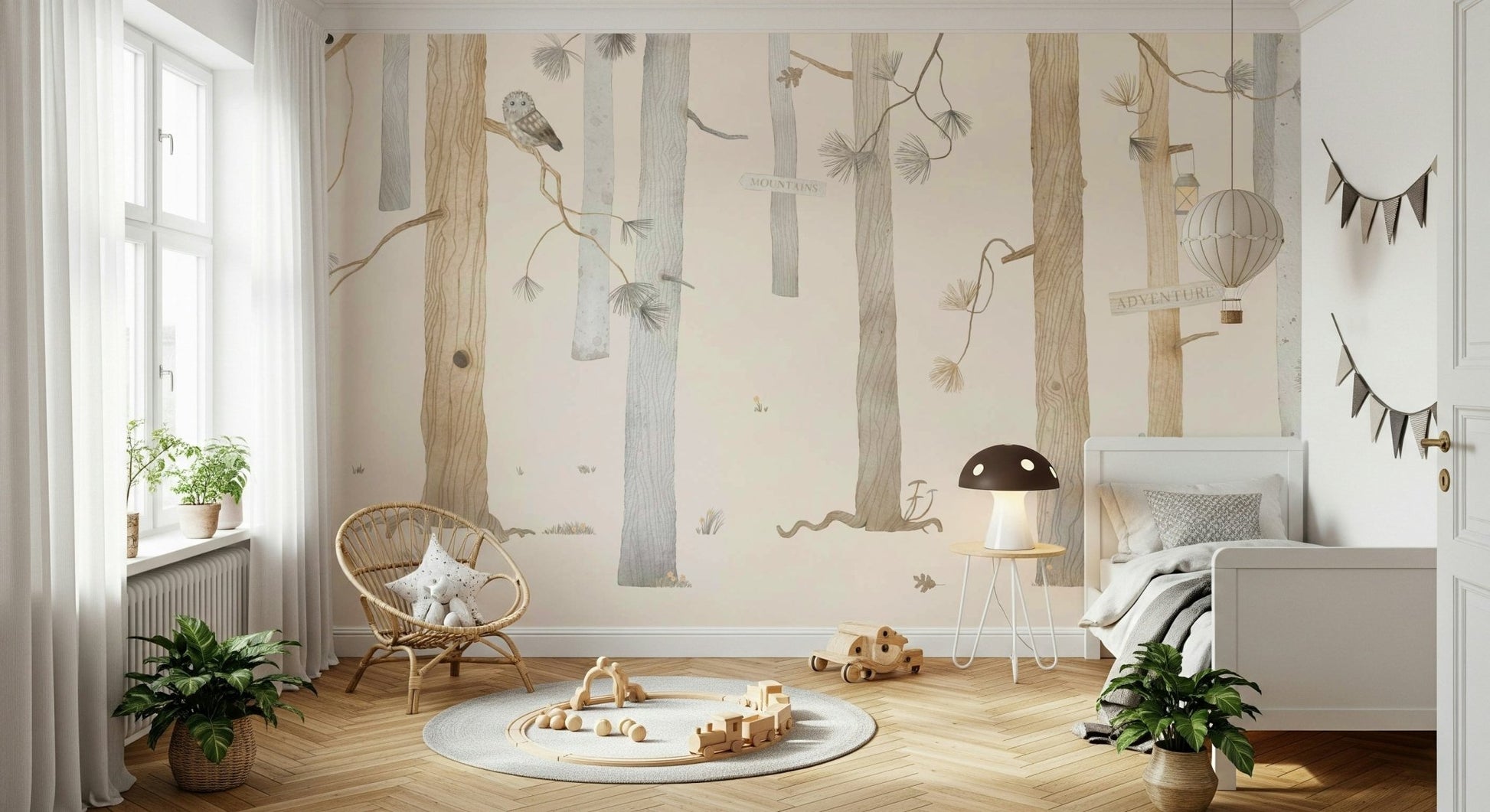 Adventure Awaits Forest Wall Mural - Wallanza