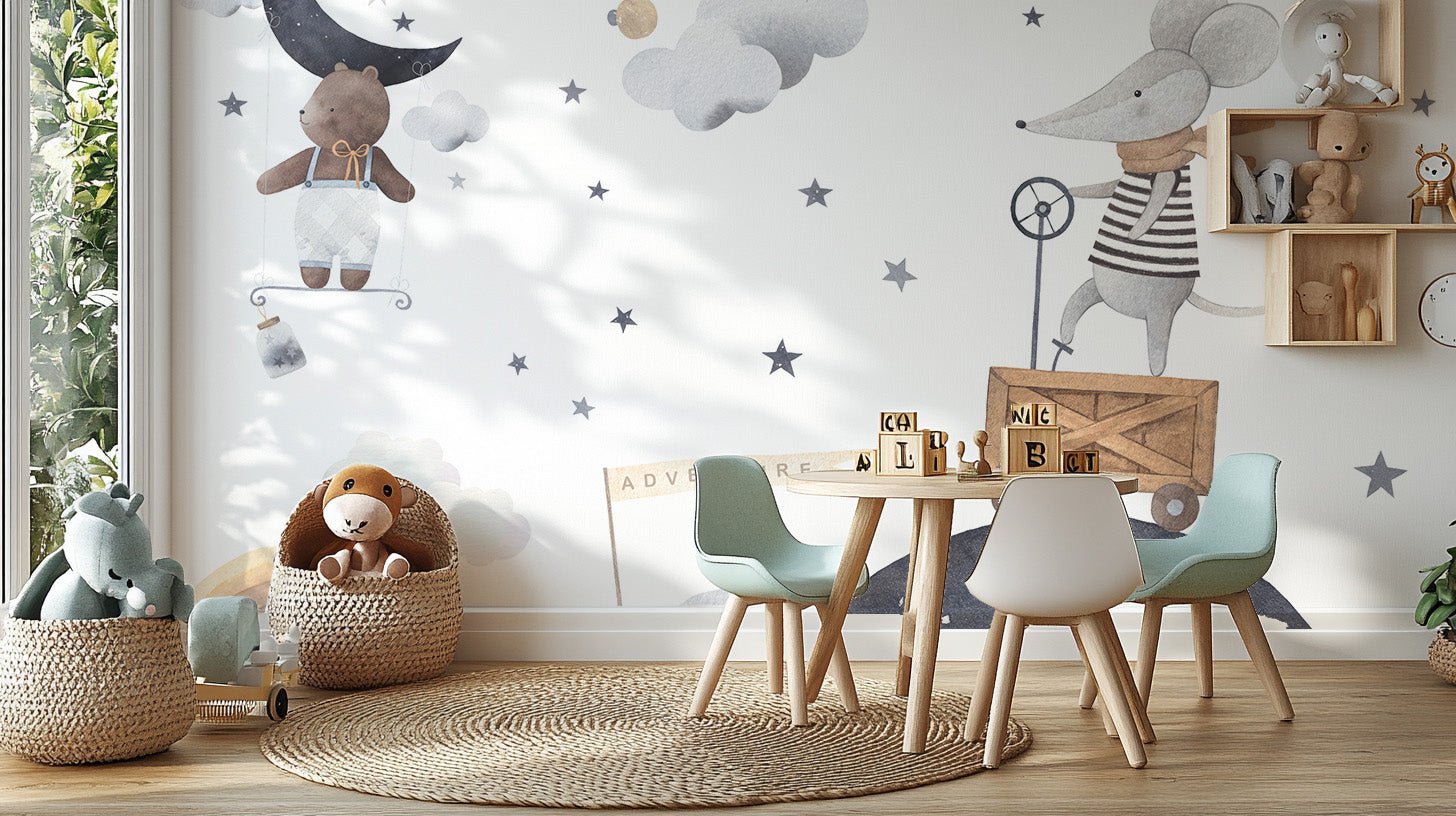 Adventure Night Kids wallpaper Mural - Wallanza