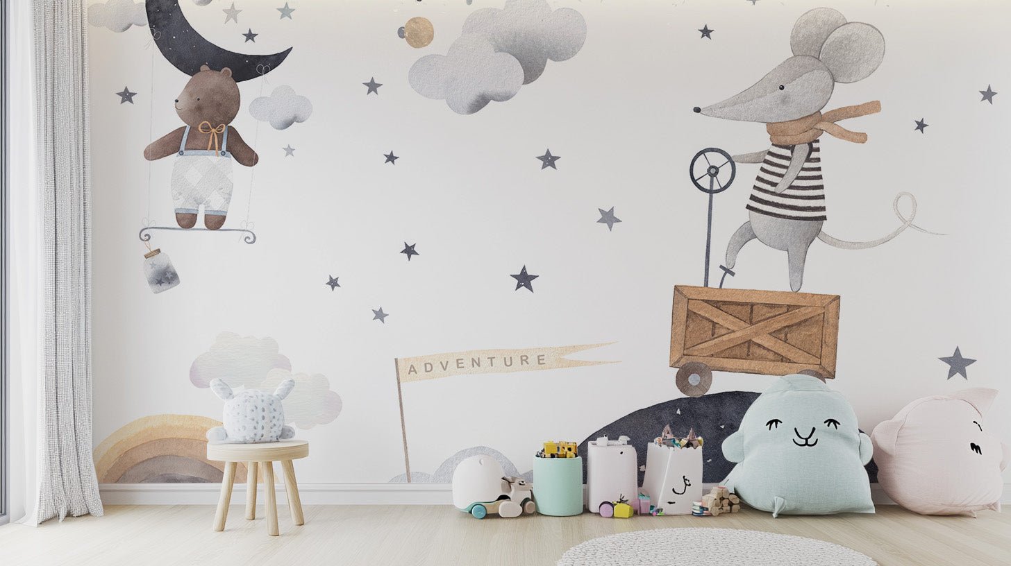Adventure Night Kids wallpaper Mural - Wallanza
