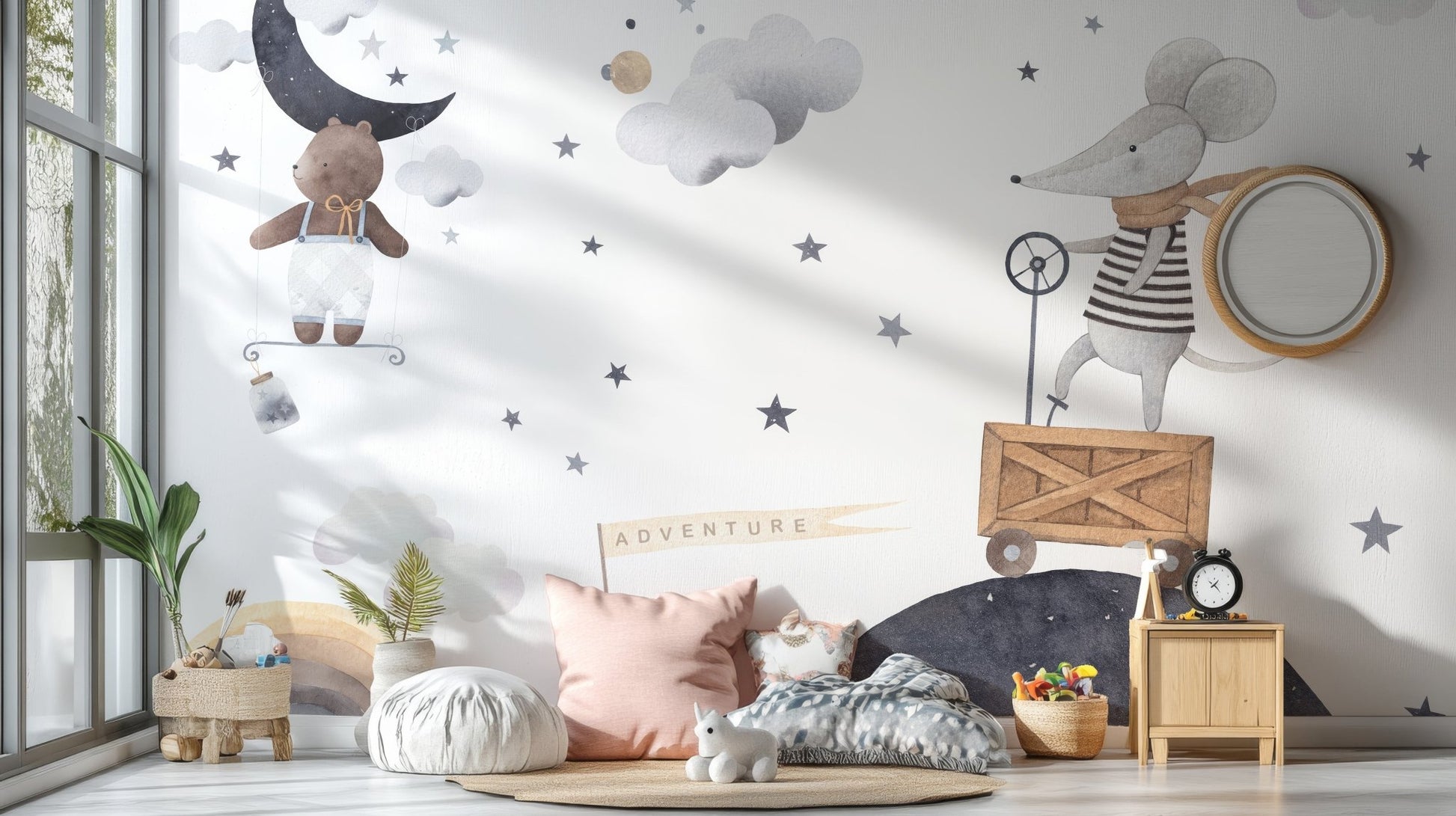 Adventure Night Kids wallpaper Mural - Wallanza