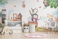 Adventure Train Kids Wall Mural - Wallanza