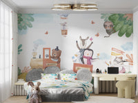 Adventure Train Kids Wall Mural - Wallanza