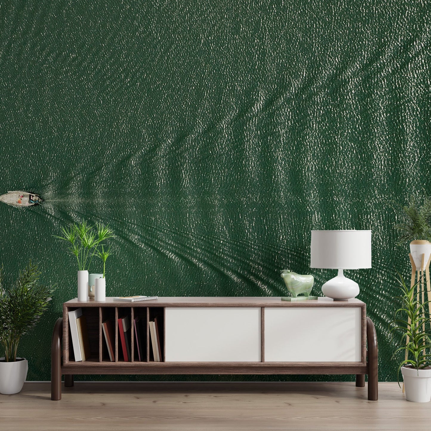 Aerial Sailing Boat Wallpaper - Wallanza