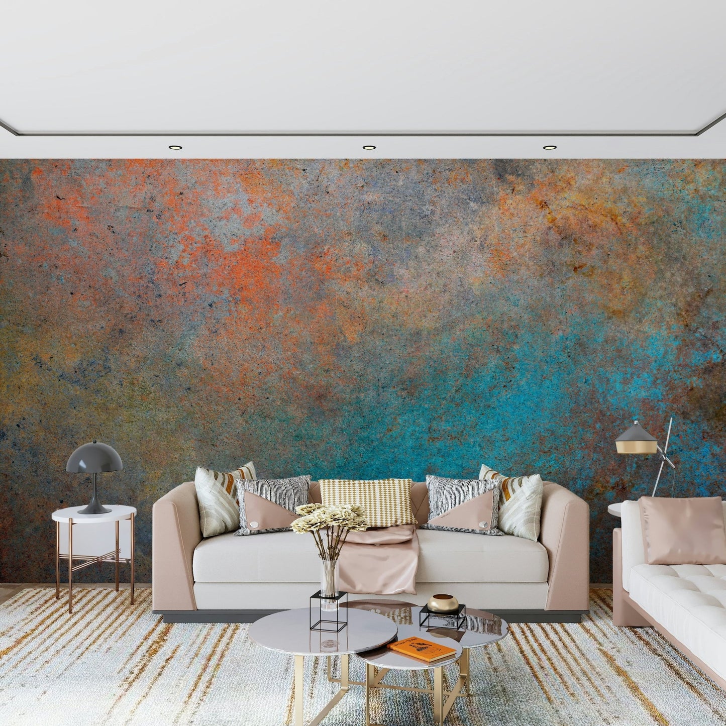 Aged Bronze Wall Mural - Wallanza