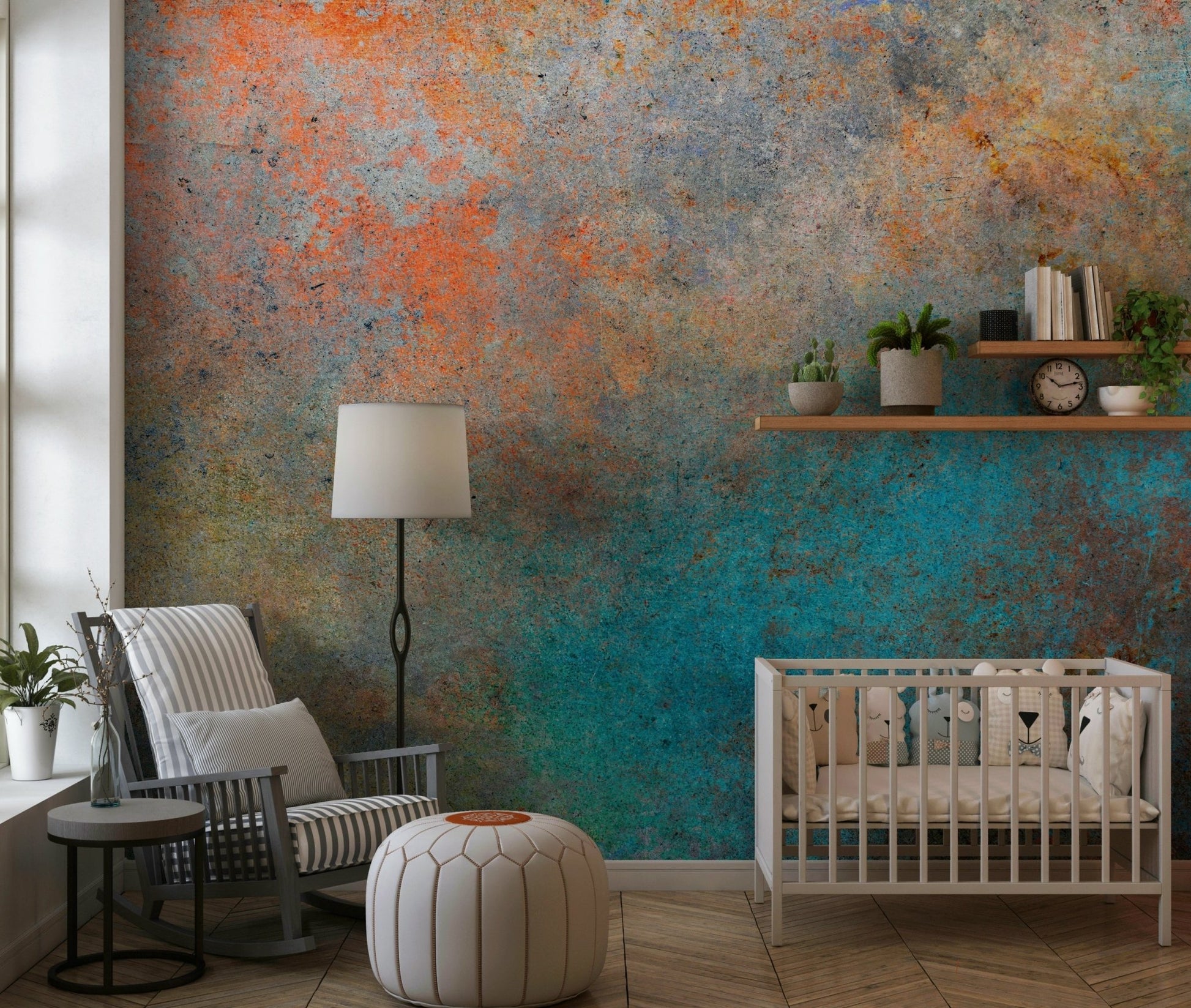 Aged Bronze Wall Mural - Wallanza