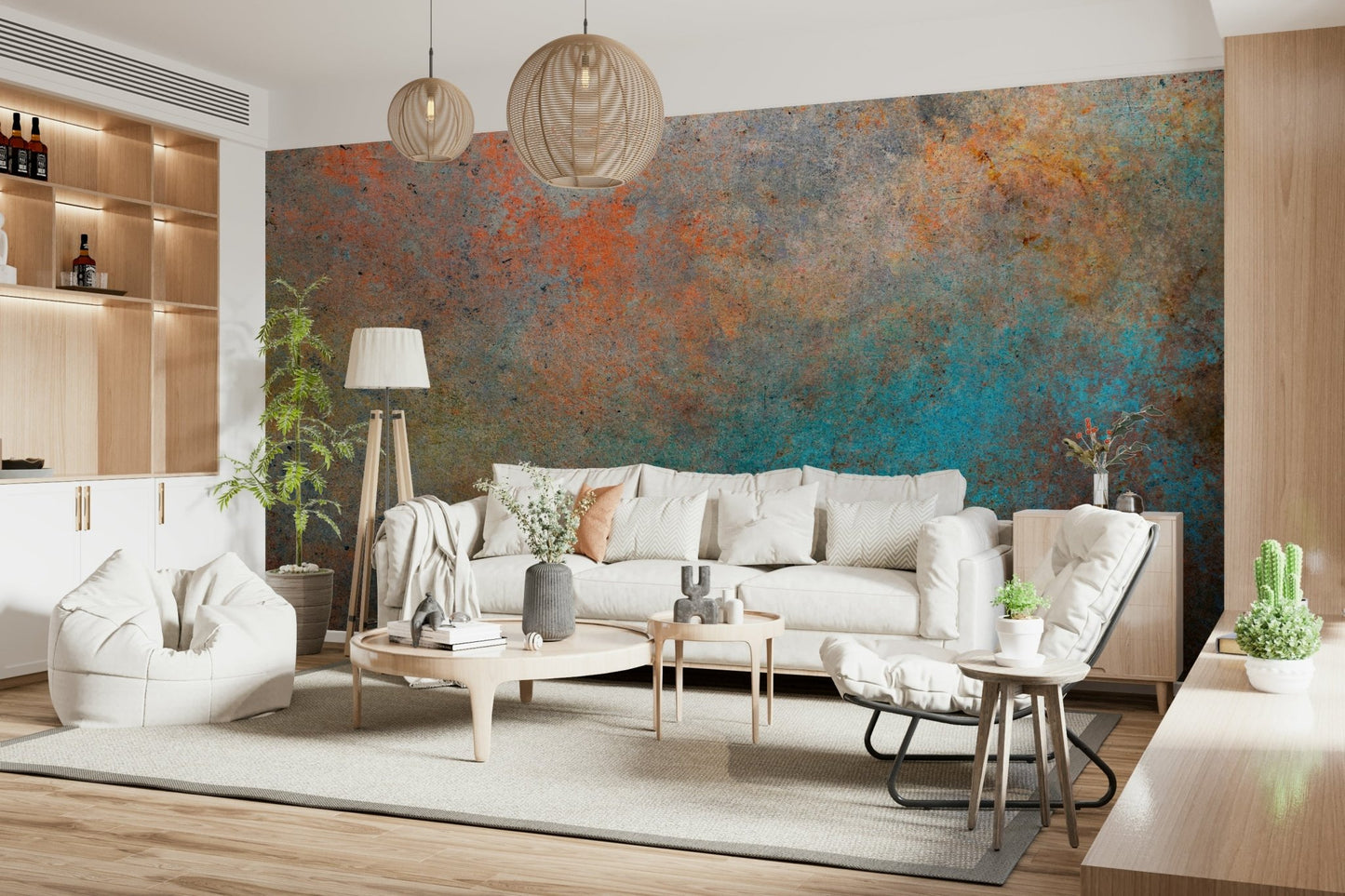 Aged Bronze Wall Mural - Wallanza