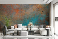 Aged Bronze Wall Mural - Wallanza
