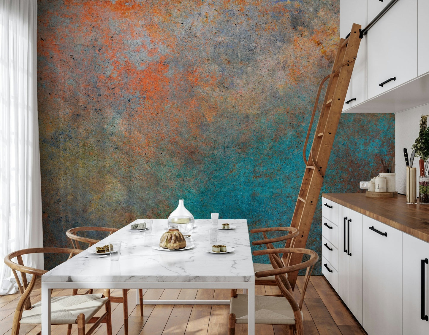 Aged Bronze Wall Mural - Wallanza