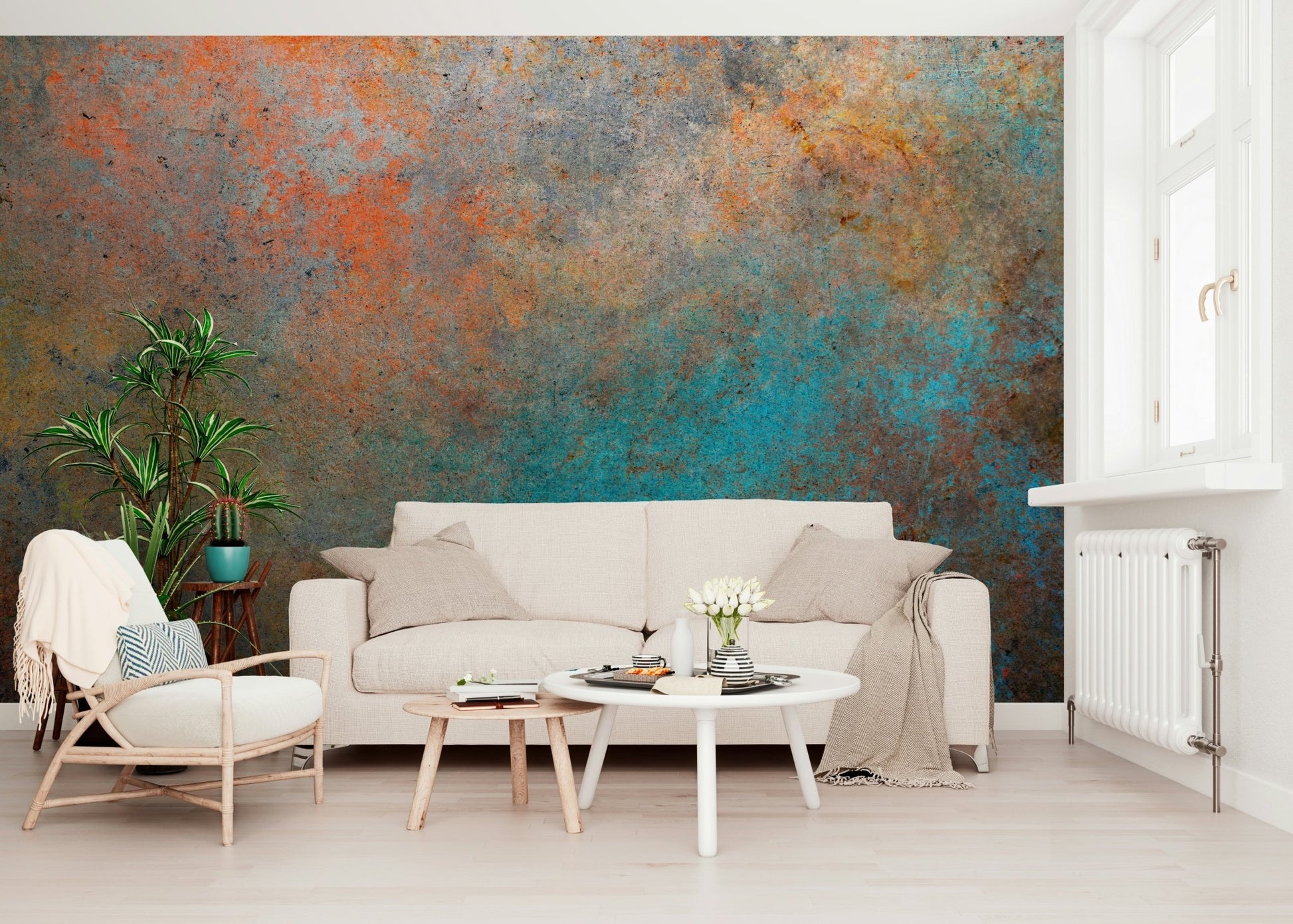 Aged Bronze Wall Mural - Wallanza