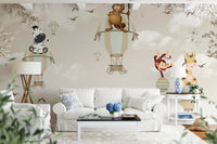 ophisticated travel-themed landscape for a studio feature wall.