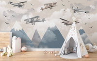 Alpine Flight Adventure Wall Mural - Wallanza
