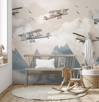 Alpine Flight Adventure Wall Mural - Wallanza