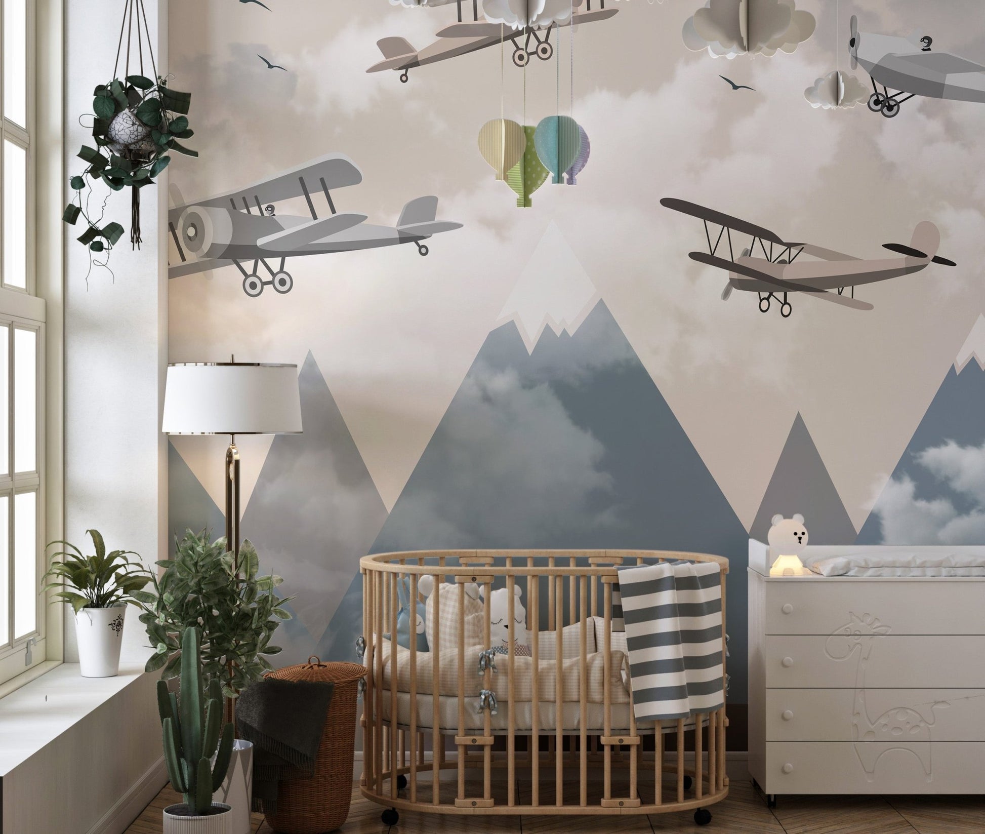 Alpine Flight Adventure Wall Mural - Wallanza
