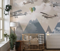 Alpine Flight Adventure Wall Mural - Wallanza