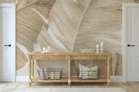 Amber Leaves Wall Mural - Wallanza