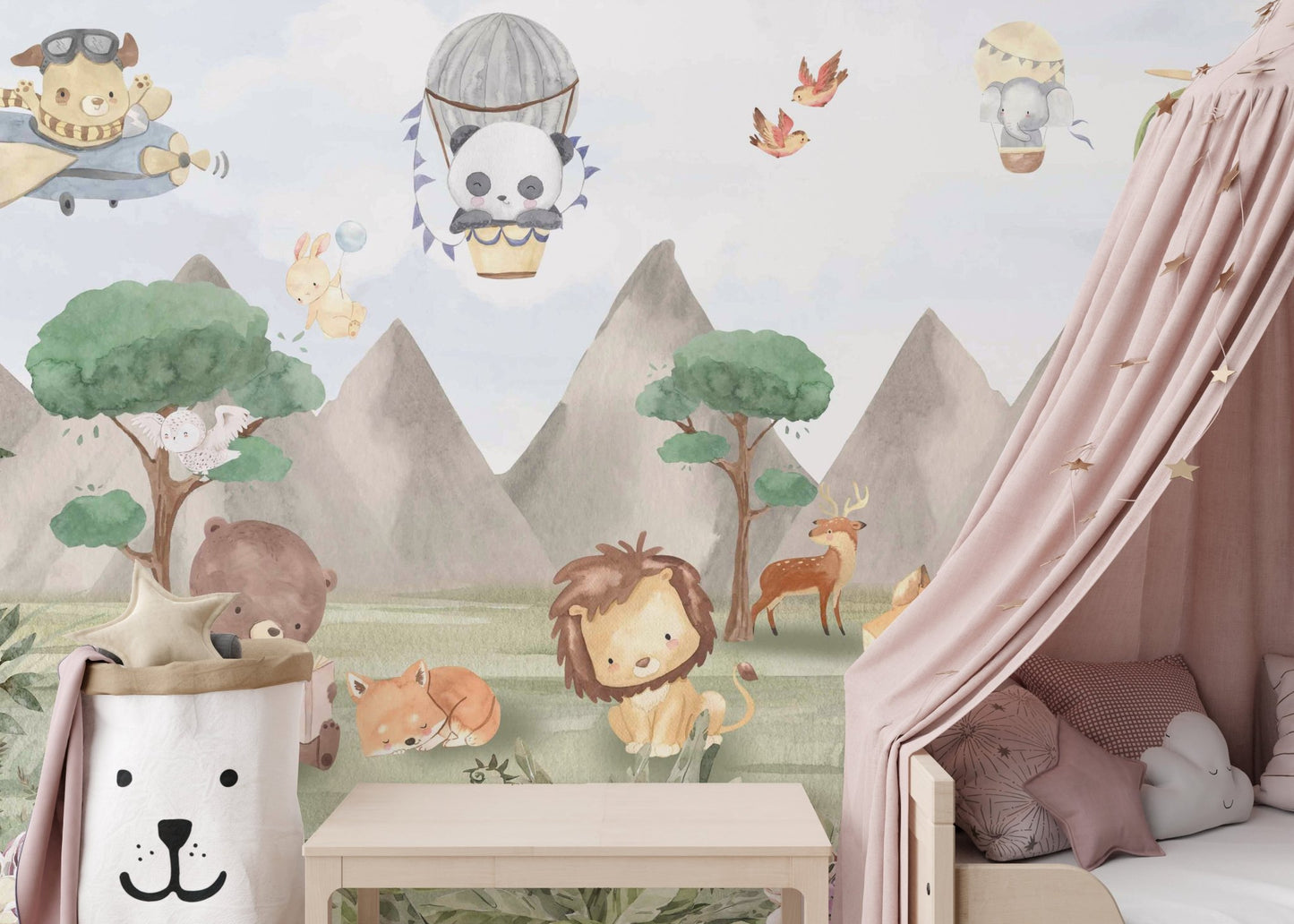 Animal Adventures Sky Wallpaper Mural - Wallanza