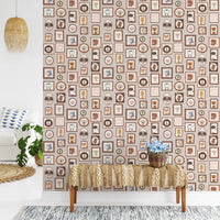 Whimsical menagerie of framed creatures for wall murals.