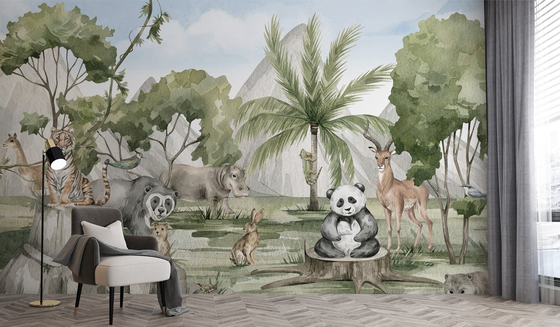 Animal Kingdom Wallpaper Mural - Wallanza