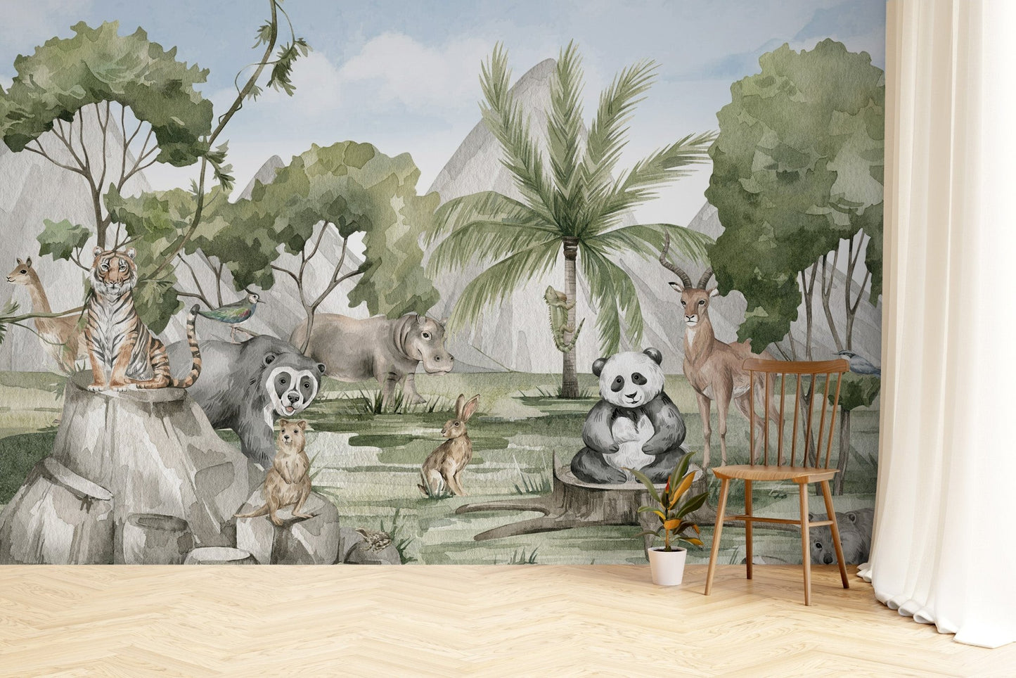 Animal Kingdom Wallpaper Mural - Wallanza