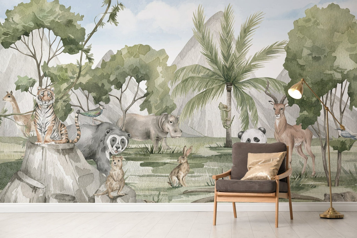 Animal Kingdom Wallpaper Mural - Wallanza