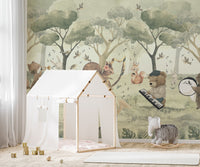 Animal Orchestra Nursery Wall Mural - Wallanza
