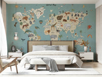 Animal World Explorer Wall Mural - Wallanza