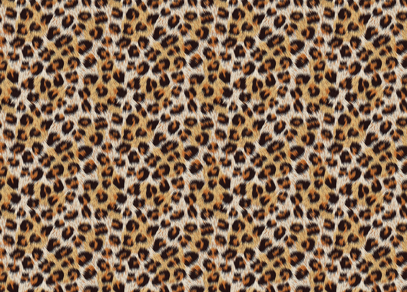 Leopard Skin Print Vector Seamless Pattern Wallpaper