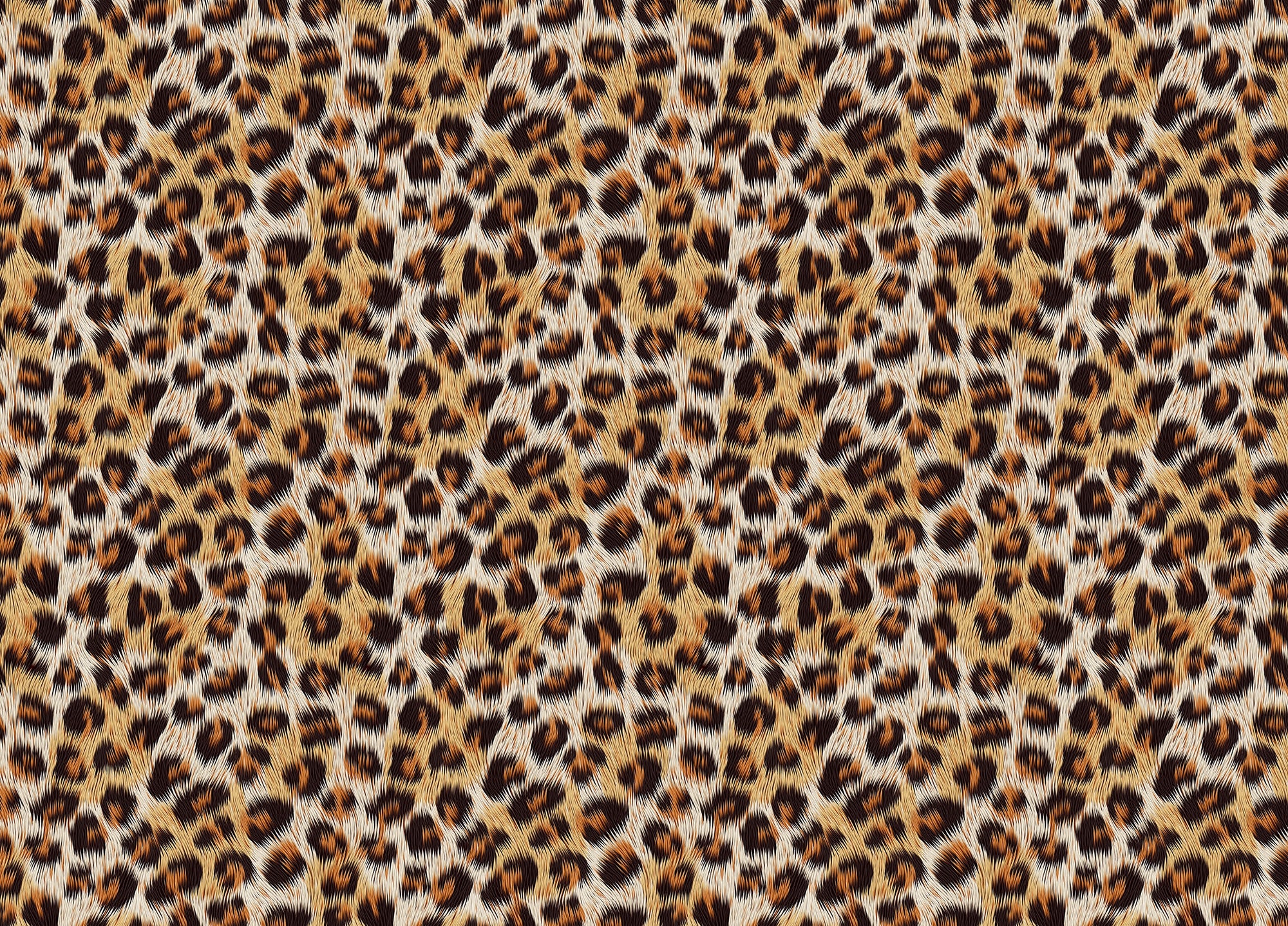 Leopard Skin Print Vector Seamless Pattern Wallpaper