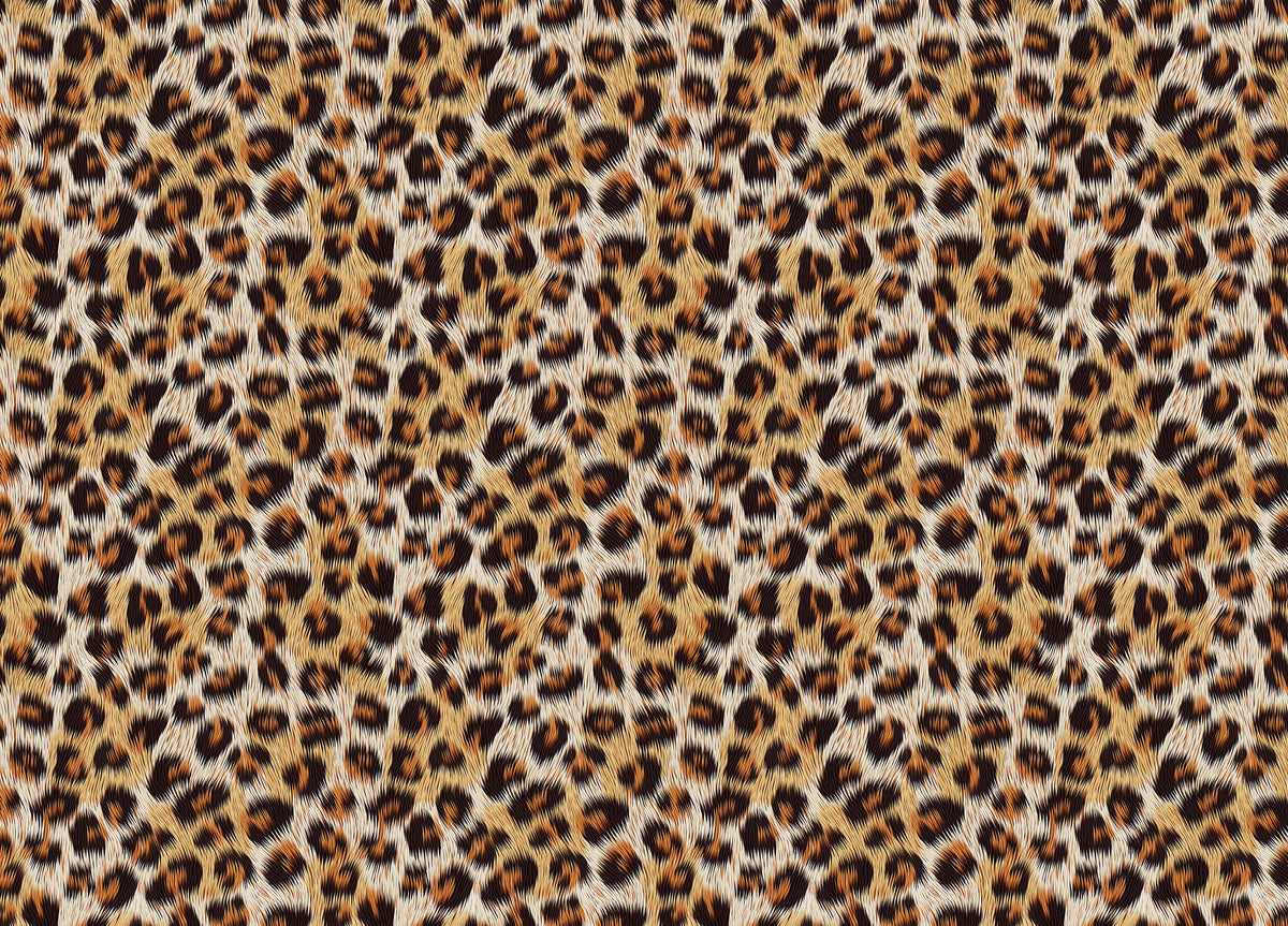 Leopard Skin Print Vector Seamless Pattern Wallpaper in your room — zoomed