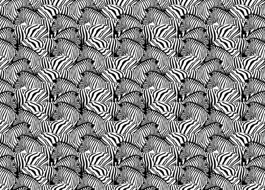 Black and White Zebra Striped Savannah Animal Wallpaper