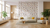 Botanical bloom trail floral wallpaper for calm interiors