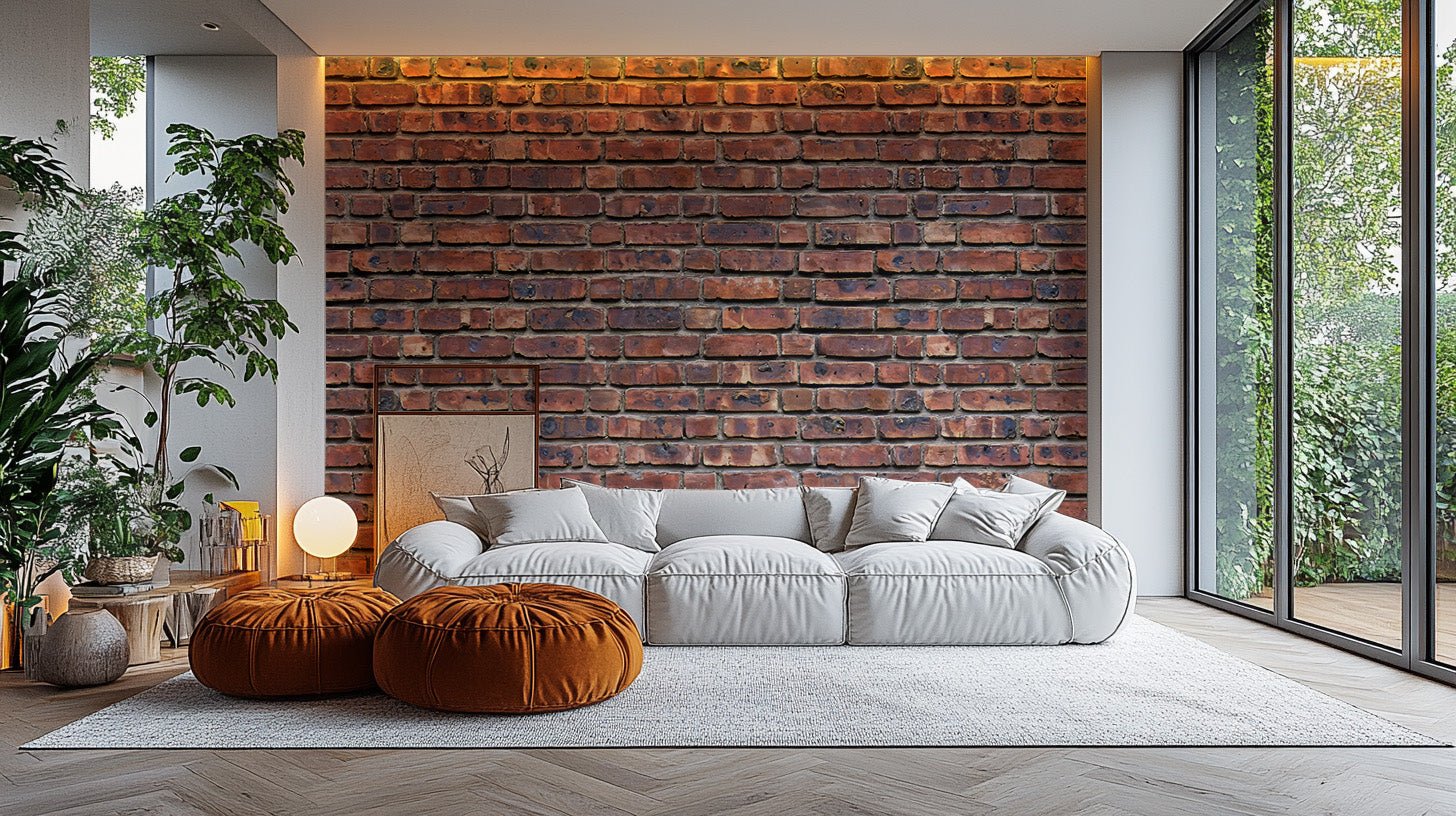 Antique Brick Texture Wallpaper Mural - Wallanza