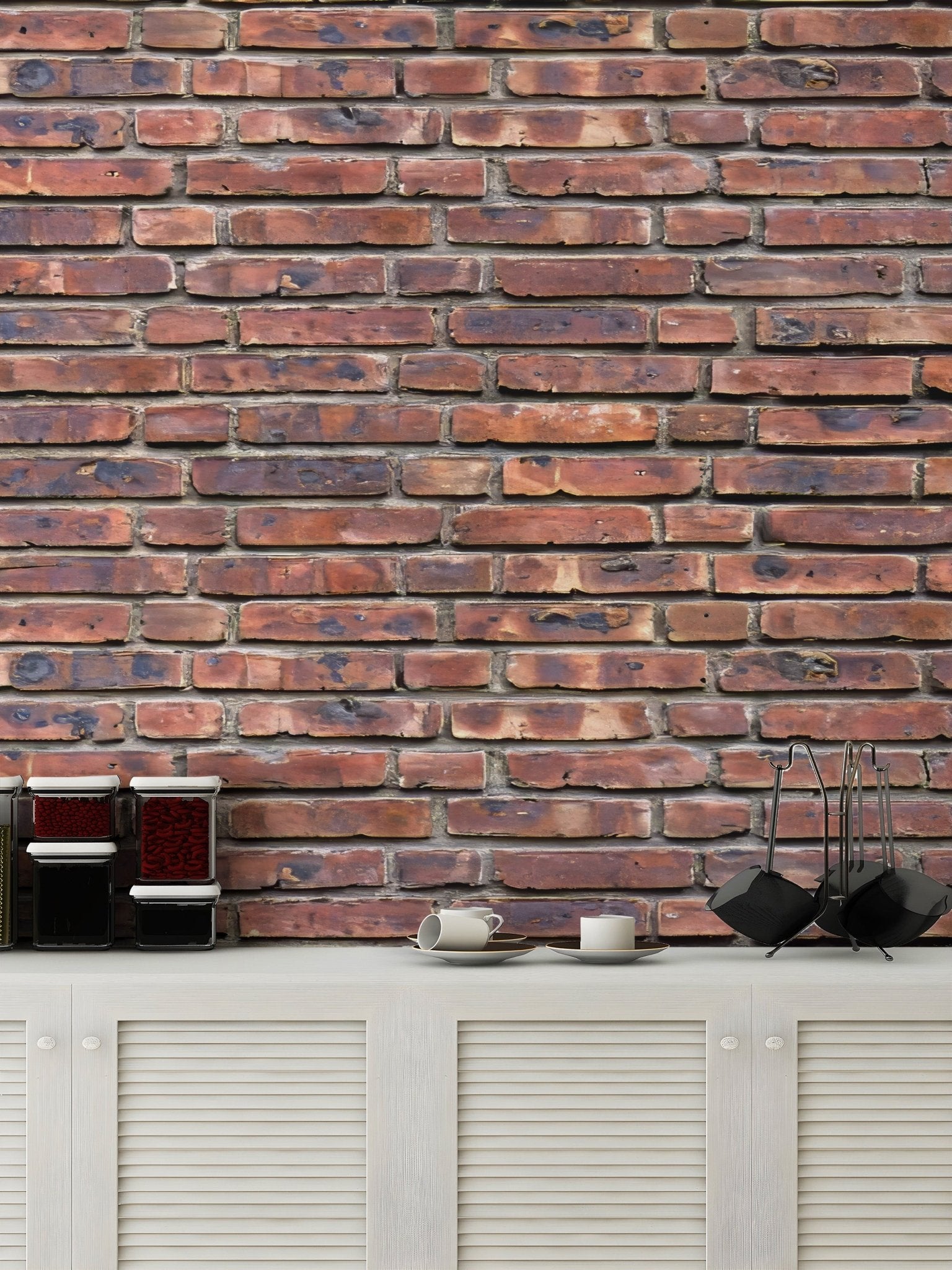 Antique Brick Texture Wallpaper Mural - Wallanza