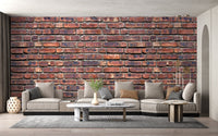 Antique Brick Texture Wallpaper Mural - Wallanza