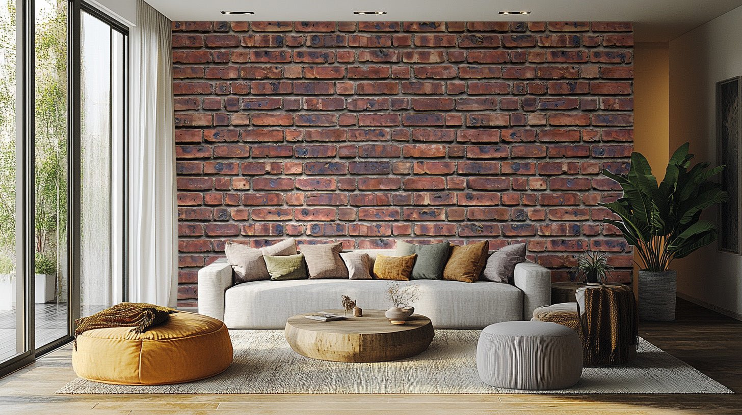 Antique Brick Texture Wallpaper Mural - Wallanza