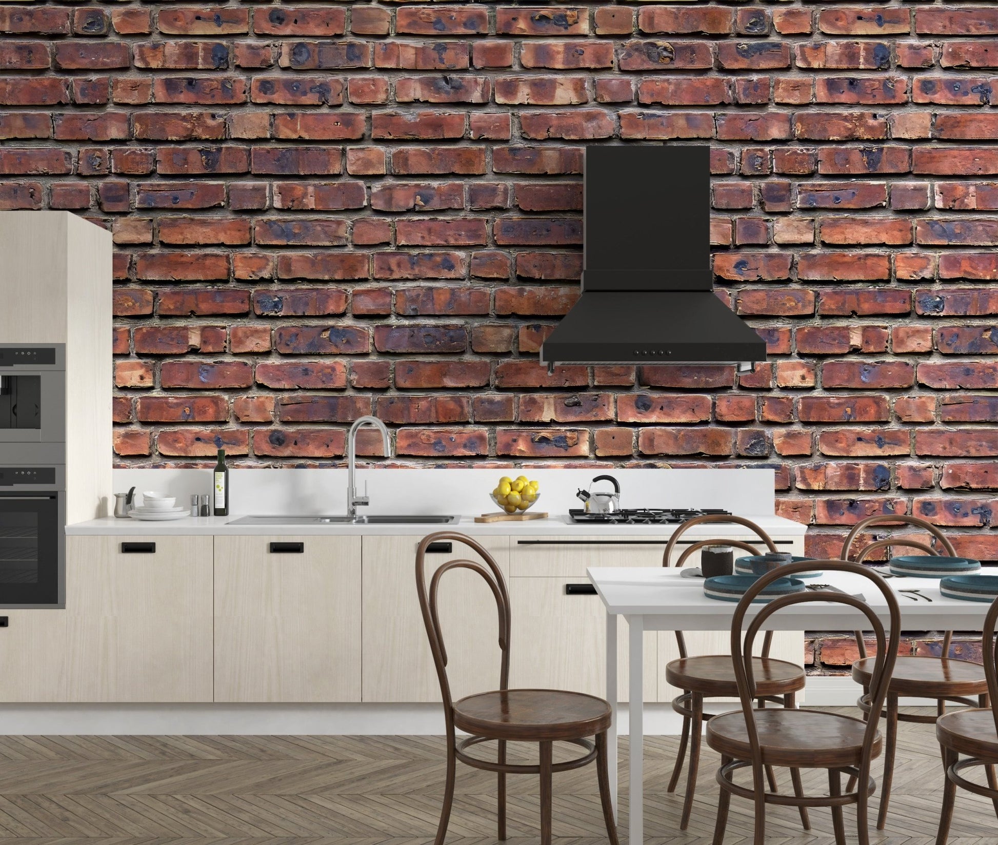 Antique Brick Texture Wallpaper Mural - Wallanza
