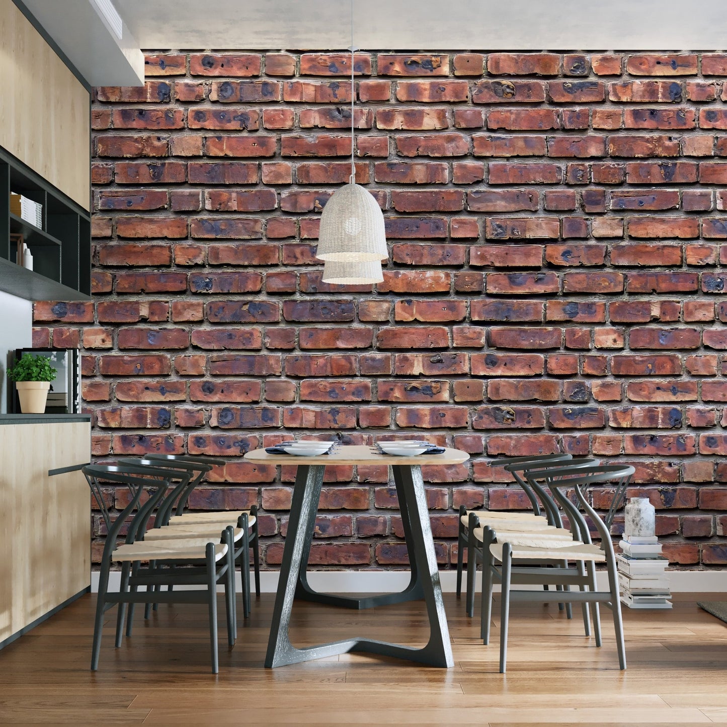 Antique Brick Texture Wallpaper Mural - Wallanza