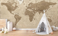 Earth Explorer map wallpaper mural vintage
