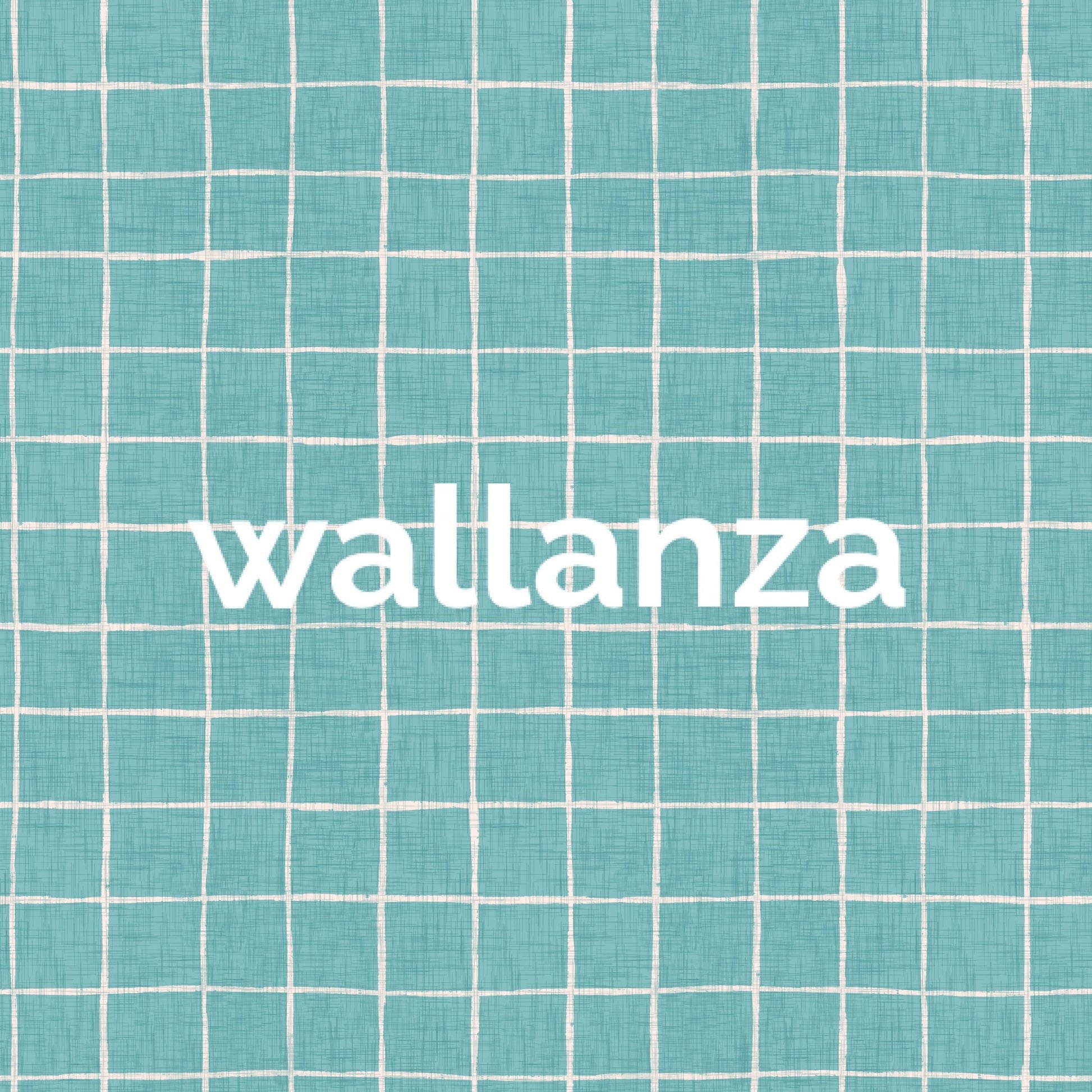 Sketch style aqua mesh in wallpaper murals