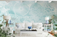 Aqua Marine Wall Mural - Wallanza