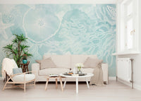 Aqua Marine Wall Mural - Wallanza