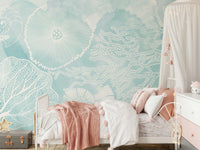 Aqua Marine Wall Mural - Wallanza