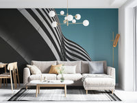 Aqua Zenith Urban Architecture Wall Mural - Wallanza