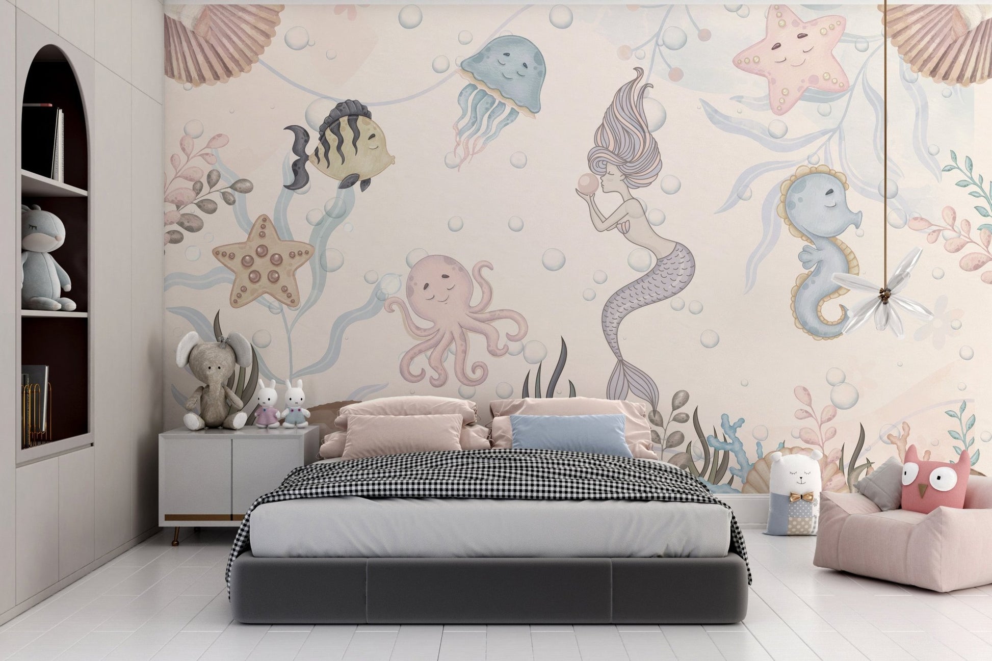 Aquatic Life Kids Wall Mural - Wallanza