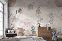 Aquatic Life Kids Wall Mural - Wallanza