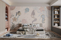 Aquatic Life Kids Wall Mural - Wallanza